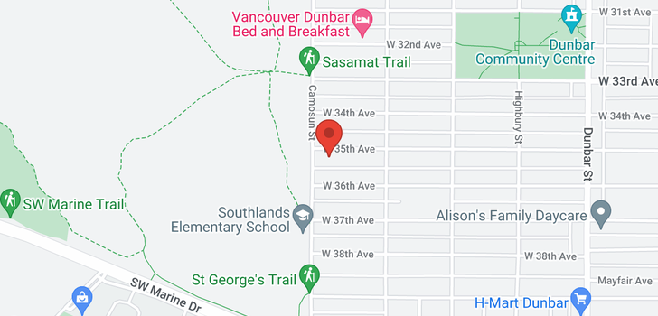 map of 4080 W 35TH AVENUE